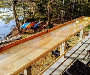 Custom Deck Table (it's an outdoor bar!)