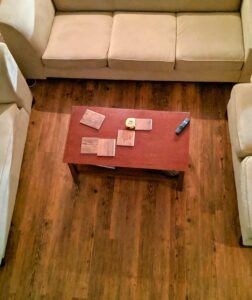 Laminate flooring finished.